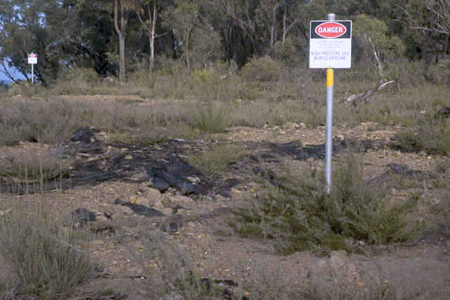 natural gas line